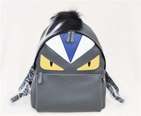 fendi black monster backpack|Fendi monster backpack men.